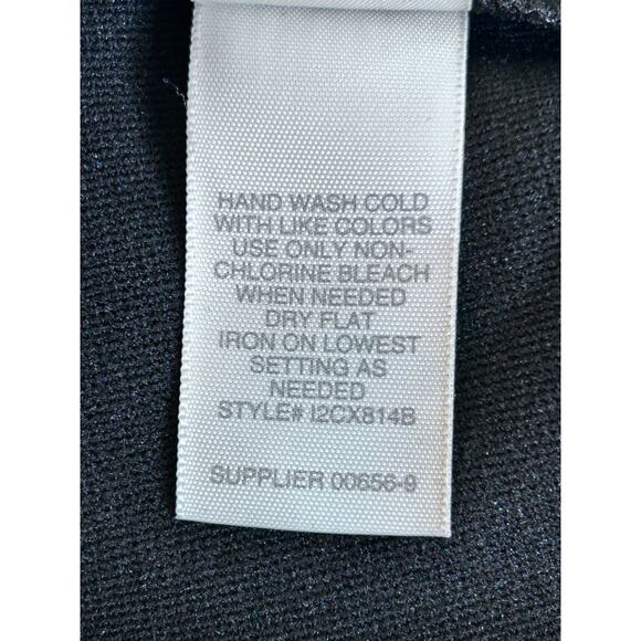 Bisou Bisou Sleeveless Black Sheath Criss-Cross V-Neck Dress Sz 12 New with tags - Picture 8 of 11